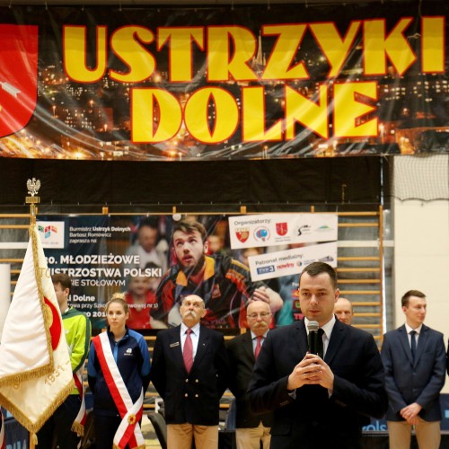 Otwarcie 30. Młodzieżowych Mistrzostw Polski w tenisie stołowym